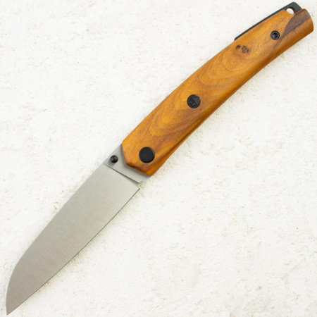Нож Petrified Fish Patte V2, Satin, 14C28N, Olive Wood Handle, PF719OWOS Нож Petrified Fish Patte V2, Satin, 14C28N, Olive Wood Handle, PF719OWOS