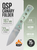 Нож QSP Canary Folder, 14C28N, Jade G10 Handle, QS150-E1
