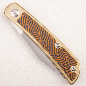 Нож WKL Mockingbird, ELMAX, Bronze/Micarta Orange Нож WKL Mockingbird, ELMAX, Bronze/Micarta Orange