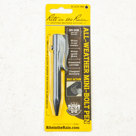 Тактическая мини-ручка RitR Bolt-Action 20K, Black Ink