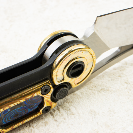 Нож NOC Knives MT-32, Mirror M390, Copper Damascus (Mokume) Handle, MT-3204 Нож NOC Knives MT-32, Mirror M390, Copper Damascus (Mokume) Handle, MT-3204
