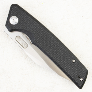 Нож SENCUT GlideStrike Thumb Hole Knife Black Canvas Micarta, S23018-4 - складной туристические ножи из стали Нож SENCUT GlideStrike Thumb Hole Knife Black Canvas Micarta, S23018-4 - складной туристические ножи из стали