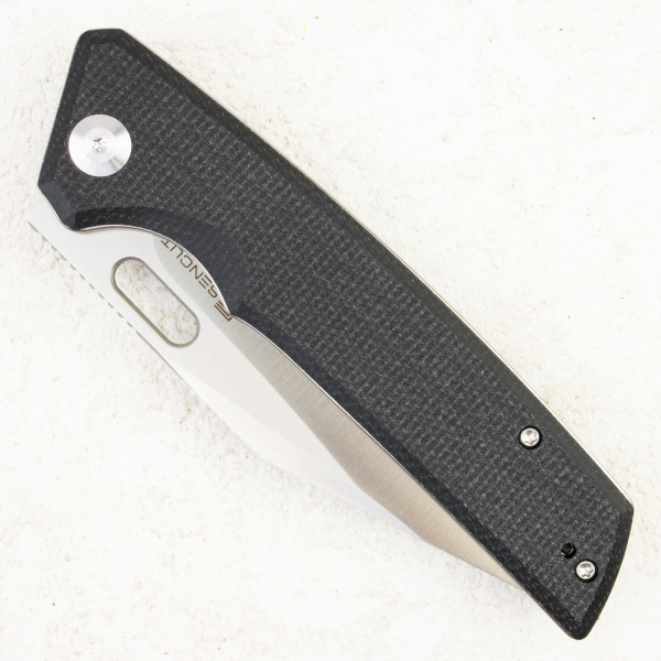Нож SENCUT GlideStrike Thumb Hole Knife Black Canvas Micarta, S23018-4