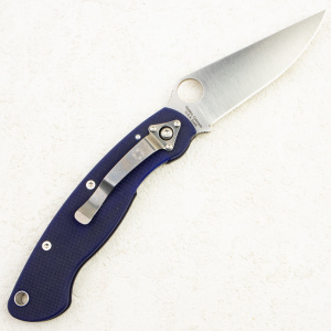 Нож Spyderco Military, CPM S110V, G10 Dark Blue, C36GPDBL Нож Spyderco Military, CPM S110V, G10 Dark Blue, C36GPDBL
