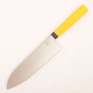 Нож мини Сантоку OWL SA180, N690 Cryo, G10 Yellow Handle
