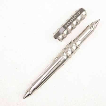 Тактическая ручка Benchmade 1100-4 Stainless Steel Black Ink - купить в интернет-магазине Blademan