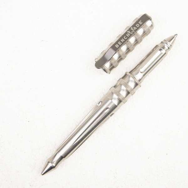 Тактическая ручка Benchmade 1100-4 Stainless Steel Black Ink - купить в интернет-магазине Blademan
