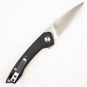 Нож QSP Leopard, 14C28N, Linen Micarta Black/Grey - складной туристические ножи из стали Нож QSP Leopard, 14C28N, Linen Micarta Black/Grey - складной туристические ножи из стали