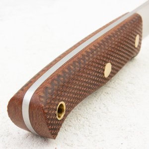 Нож Южный Крест Бушкрафт, VG-10, Конвекс, Микарта Койот, Насечка - купить в интернет-магазине Blademan