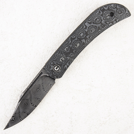 Нож CIVIVI Appalachian Drifter, Damascus, Rose Pattern Carbon/G10 Gray