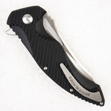 Нож Brous Blades T4 Flipper, D2 Satin, G10 Black, JBT4