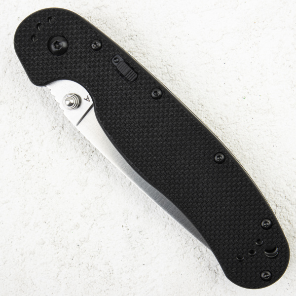 Нож Ontario Rat 1A (Assist), AUS-8, Satin, Black Nylon, 8870