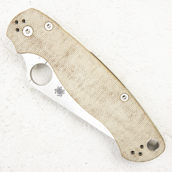 Нож Spyderco Paramilitary 2, CPM Cru-Wear, Micarta Brown, C81MPCW2