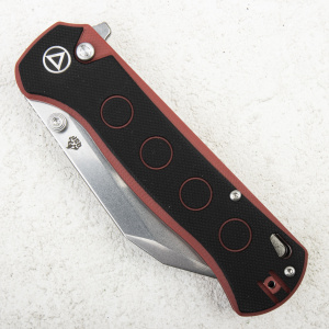 Нож QSP Swordfish Button Lock, 14C28N, G10 Black/Red - складной туристические ножи из стали Нож QSP Swordfish Button Lock, 14C28N, G10 Black/Red - складной туристические ножи из стали