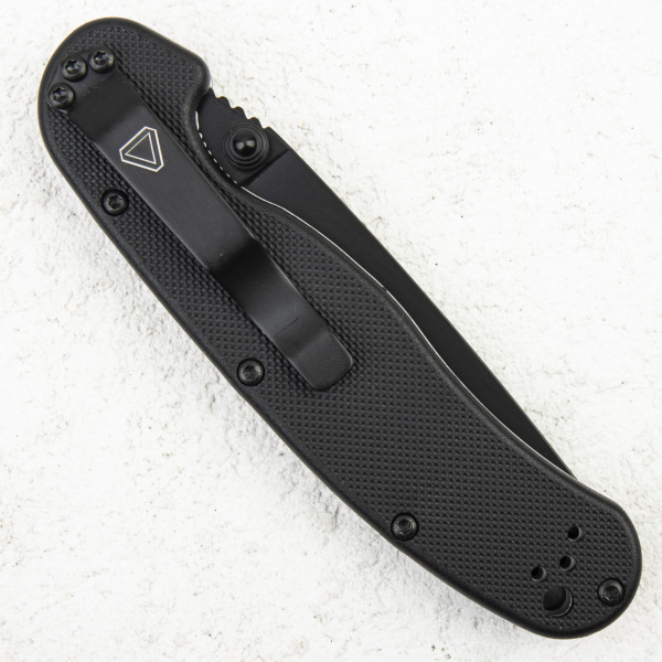 Нож Ontario Rat 2, AUS-8, Black, Black Nylon, 8861BP