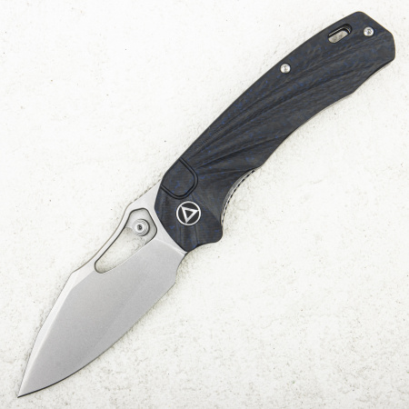 Нож QSP Hornbill, S35VN, Blue Carbon Fiber