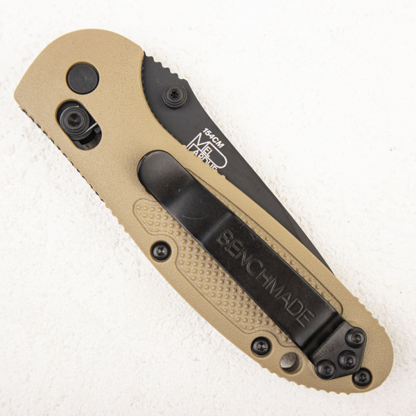 Нож Benchmade 557BKSN Mini-Griptilian Tanto Black Plain, Sand