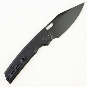 Нож SENCUT GlideStrike Thumb Hole Knife Black Coarse G10, S23018-1 - складной туристические ножи из стали Нож SENCUT GlideStrike Thumb Hole Knife Black Coarse G10, S23018-1 - складной туристические ножи из стали