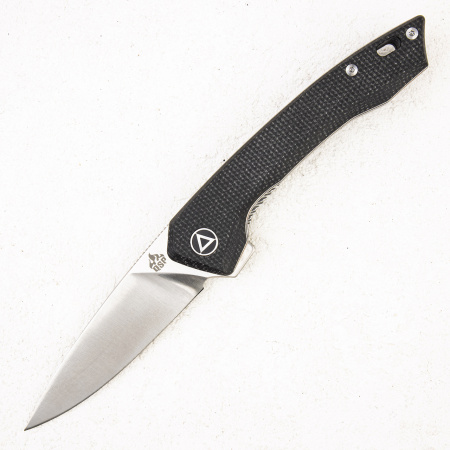 Нож QSP Leopard, 14C28N, Linen Micarta Black/Grey