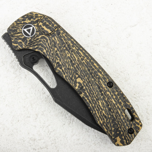 Нож QSP Hornbill, S35VN Black, Golden Carbon Fiber - складной туристические ножи из стали Нож QSP Hornbill, S35VN Black, Golden Carbon Fiber - складной туристические ножи из стали