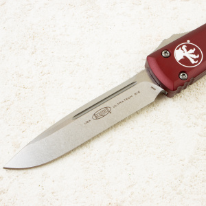 Нож Microtech Ultratech, Stonewash, M390, Aluminum Merlot, 121-10 MR Нож Microtech Ultratech, Stonewash, M390, Aluminum Merlot, 121-10 MR