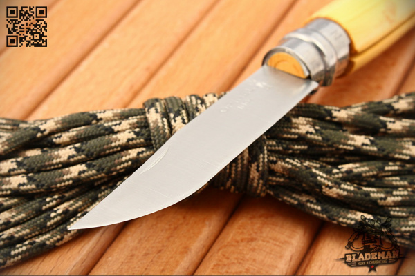 Нож Opinel №7 Nature, Нержавеющая сталь, Самшит, Гравировка следы - складной туристические ножи из стали