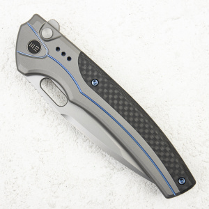 Нож WE Knife Exciton, CPM 20CV, Titanium/Twill Carbon Fiber Gray. LIMITED EDITION - складной туристические ножи из стали Нож WE Knife Exciton, CPM 20CV, Titanium/Twill Carbon Fiber Gray. LIMITED EDITION - складной туристические ножи из стали