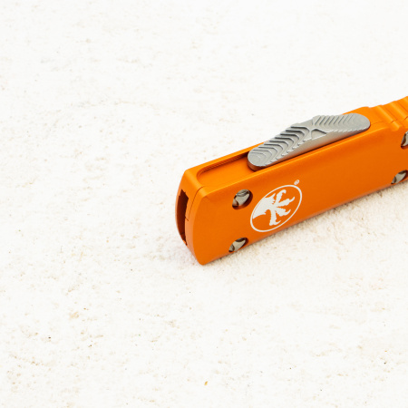 Нож Microtech Ultratech, Stonewash, M390, Aluminium Orange, 123-10 OR