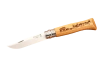 Opinel №8, гравировка «Кабан» — нож в открытом виде