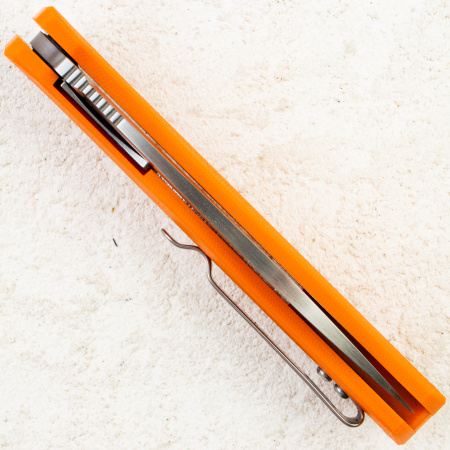 Нож Petrified Fish Forward, D2, Satin, G10 Orange Handle, PF818OS Нож Petrified Fish Forward, D2, Satin, G10 Orange Handle, PF818OS