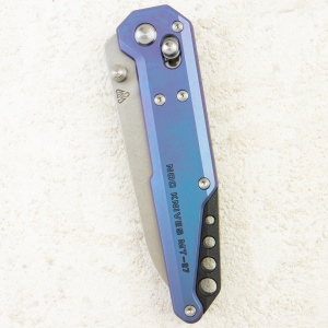 Нож NOC Knives Dark Feather 2.0, M390, Titanium Blue Handle, MT-2702 Нож NOC Knives Dark Feather 2.0, M390, Titanium Blue Handle, MT-2702