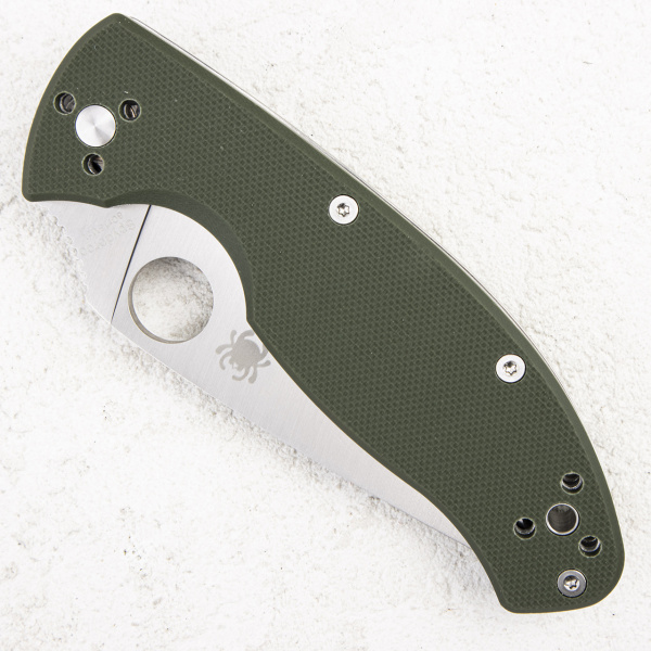 Нож Spyderco Tenacious, 122GPGR, 8Cr13MoV, G10 Green - складной туристические ножи из стали
