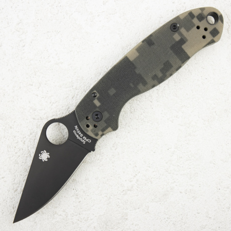 Нож Spyderco Paramilitary 3, CPM S45VN Black, G10 Digital Camo