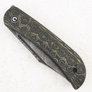 Нож CIVIVI Appalachian Drifter, Damascus, Rose Pattern Carbon/G10 Yellow, C2015DS-3 Нож CIVIVI Appalachian Drifter, Damascus, Rose Pattern Carbon/G10 Yellow, C2015DS-3