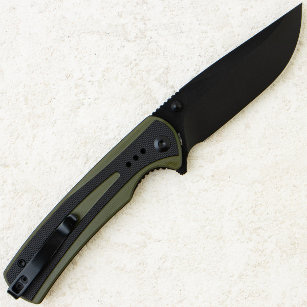 Нож SENCUT Regnator, Black, 9Cr18MoV, G10 Black/Green Handle, S24057-2