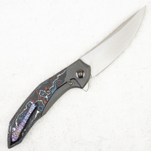Нож WE Knife Merata, CPM 20CV, Titanium/ Nebula Fat Carbon Fiber. LIMITED EDITION - складной туристические ножи из стали Нож WE Knife Merata, CPM 20CV, Titanium/ Nebula Fat Carbon Fiber. LIMITED EDITION - складной туристические ножи из стали