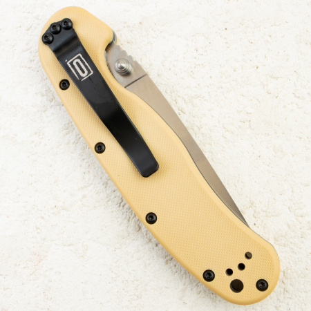 Нож Ontario Rat 1, AUS8, Desert Tan, Satin Blade, ON8848DT