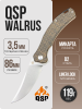Нож QSP Walrus, D2 Tool Steel, Micarta Brown Handle, QS151-B1 Нож QSP Walrus, D2 Tool Steel, Micarta Brown Handle, QS151-B1