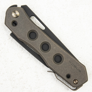 Нож WE Knife Vision R, 20CV Reverse Tanto, Titanium Bronze, Snecx Tan Design - складной туристические ножи из стали Нож WE Knife Vision R, 20CV Reverse Tanto, Titanium Bronze, Snecx Tan Design - складной туристические ножи из стали