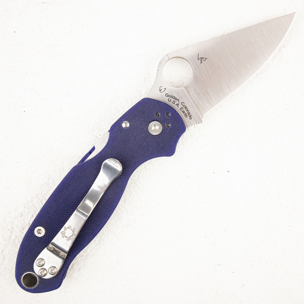 Нож Spyderco Paramilitary 3, CPM S110V, G10 Dark Blue, C223GPDBLНож Spyderco Paramilitary 3, CPM S110V, G10 Dark Blue, C223GPDBL