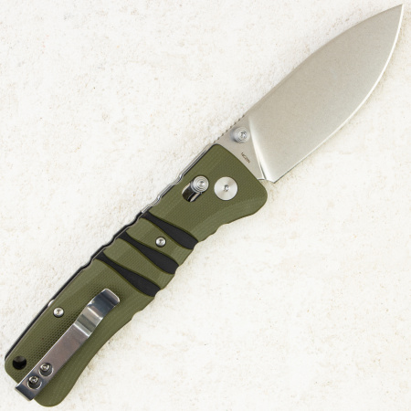 Нож QSP Ripley, Stonewashed 14C28N, G10 Olive/Black, QS160-C1