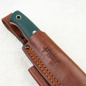 Нож Южный Крест Модель X, Elmax, Convex, Micarta Emerald, Насечка, 207 Нож Южный Крест Модель X, Elmax, Convex, Micarta Emerald, Насечка, 207