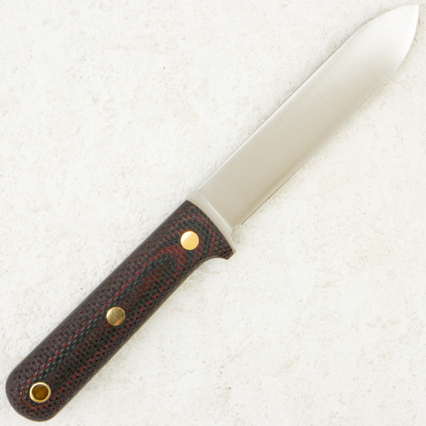 Нож Южный Крест Кефарт L, VG-10, Convex, Micarta Black/Red, Насечка