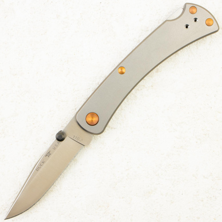 Нож Buck 110 Slim Pro TRX, CPM S45VN, Titanium Handle, 0110GYSLE1-B, LIMITED EDITION