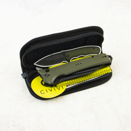 Нож CIVIVI Neurohaptic, Black Stonewashed Nitro-V, G10 Green Handle, C23080-3