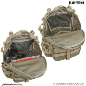 Тактический рюкзак MAXPEDITION Condor-II Hydration Backpack 23L, Khaki, 0512K Тактический рюкзак MAXPEDITION Condor-II Hydration Backpack 23L, Khaki, 0512K