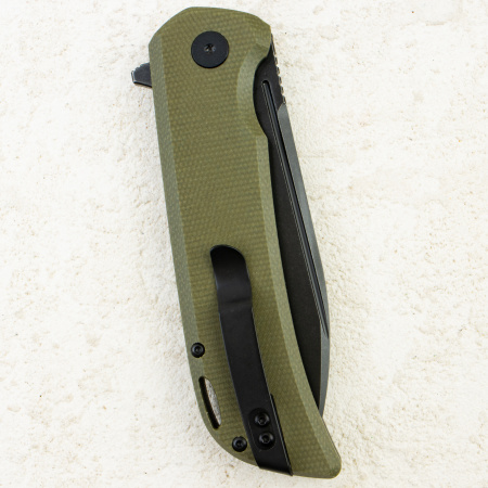 Нож Petrified Fish Tunny, Black Stonewashed, 14C28N, Micarta Green Handle, PFB05GRMDW Нож Petrified Fish Tunny, Black Stonewashed, 14C28N, Micarta Green Handle, PFB05GRMDW