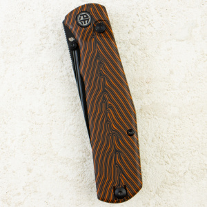 Нож Petrified Fish Lis, Black Stonewash, 10Cr15CoMov, G-Mascus Orange Handle, PFP14ODMDW Нож Petrified Fish Lis, Black Stonewash, 10Cr15CoMov, G-Mascus Orange Handle, PFP14ODMDW