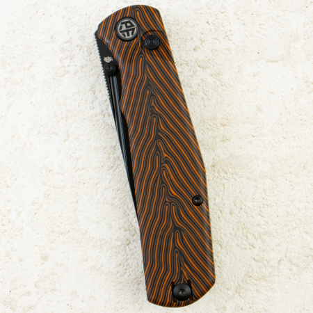 Нож Petrified Fish Lis, Black Stonewash, 10Cr15CoMov, G-Mascus Orange Handle, PFP14ODMDW Нож Petrified Fish Lis, Black Stonewash, 10Cr15CoMov, G-Mascus Orange Handle, PFP14ODMDW