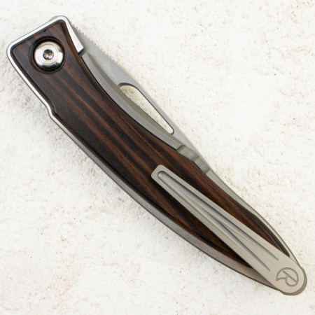 Нож Chris Reeve Mnandi Macassar Ebony Inlay, CPM S45VN, Titanium/ Macassar Ebony, MNA-1016 Нож Chris Reeve Mnandi Macassar Ebony Inlay, CPM S45VN, Titanium/ Macassar Ebony, MNA-1016